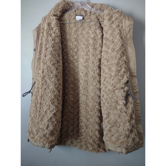 Nwot Columbia Women's Large Copper Crest Quilted Novelty Jacket Tan Insulated - Picture 4 of 11